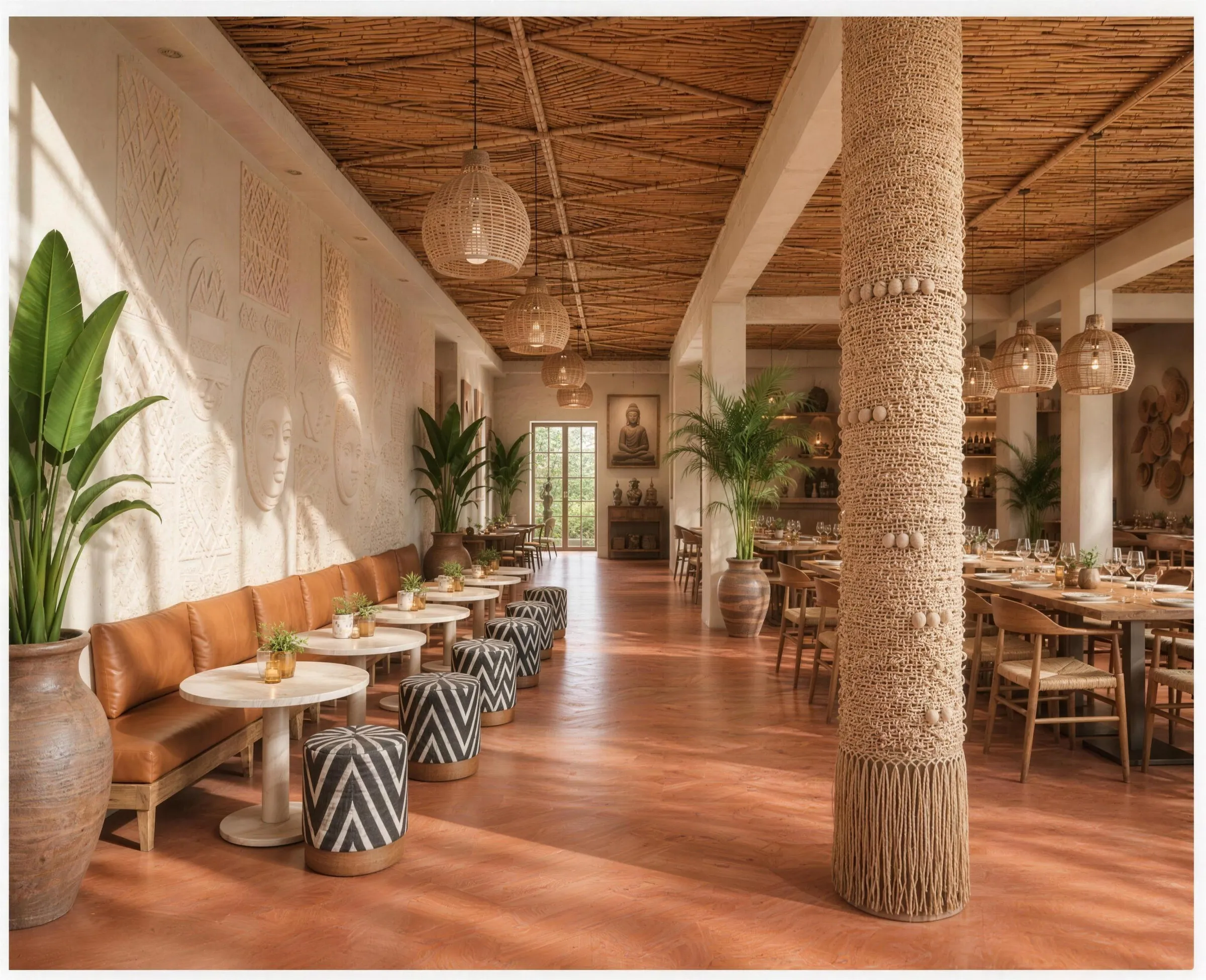 Salle du restaurant Yuma à Dakar