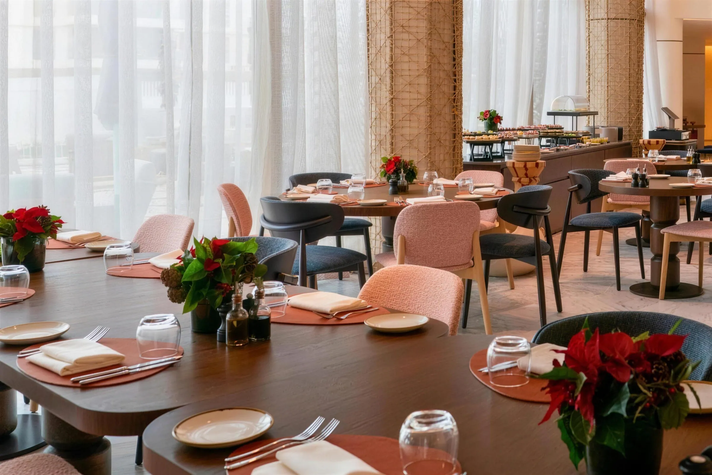 Salle du restaurant de l’Hôtel Story Le Carrousel à Rabat