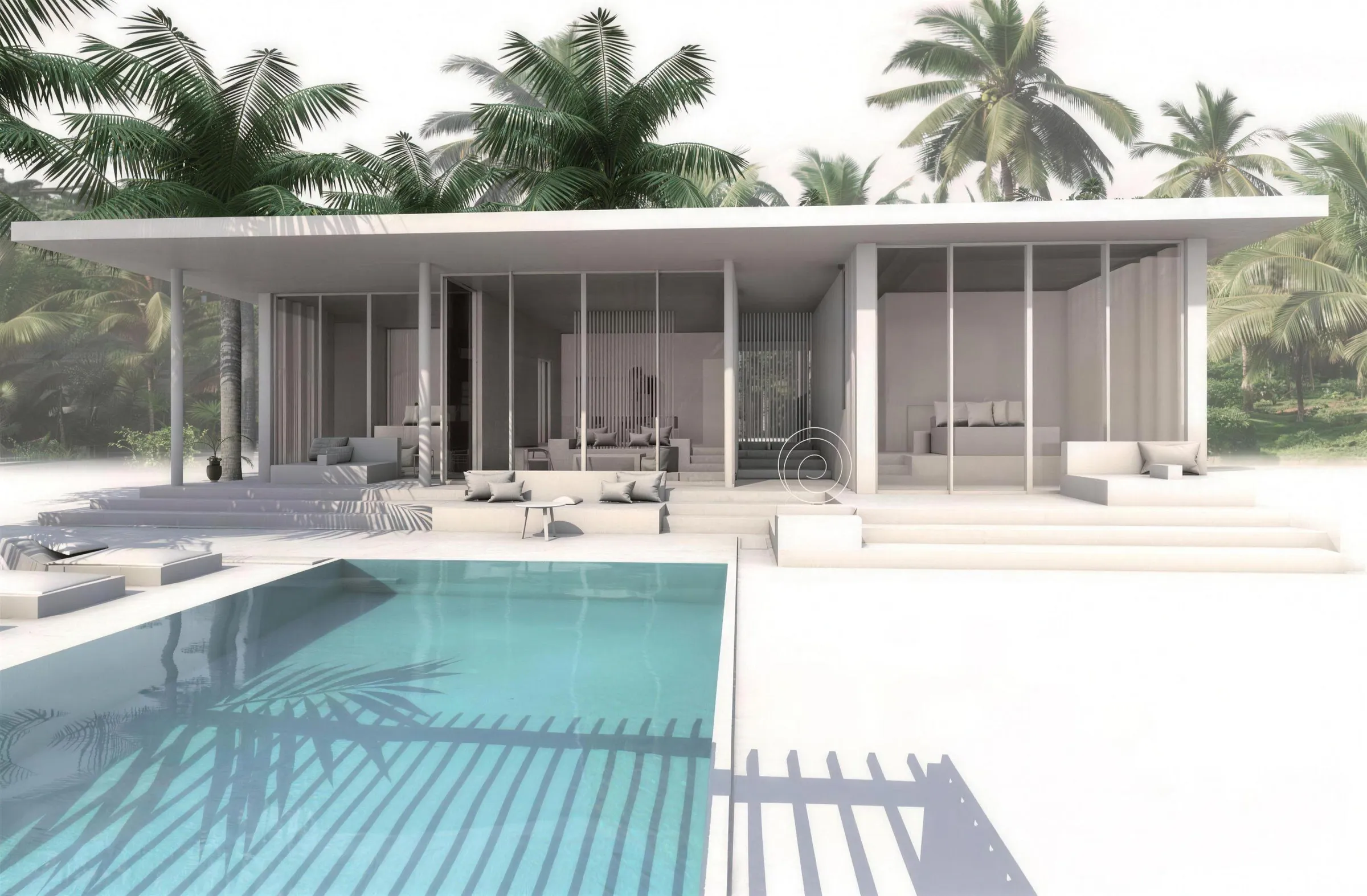 Villa et piscine du Marriott de Mbodiène Bay, image de conception